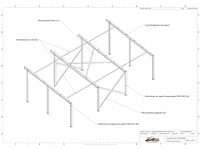 Lessenaarsdak - staalconstructie 7.00 x 15.00 meter (105m2) - afbeelding 8 van  13