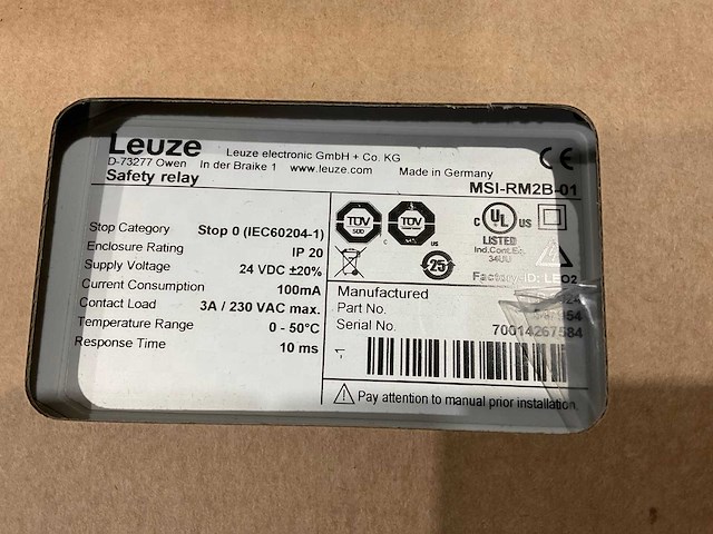 Leuze onderdelen (veiligheidsscanner) - afbeelding 8 van  10