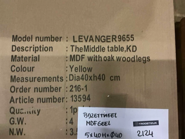 Levanger 9655 bijzettafel divers (11x) - afbeelding 4 van  4
