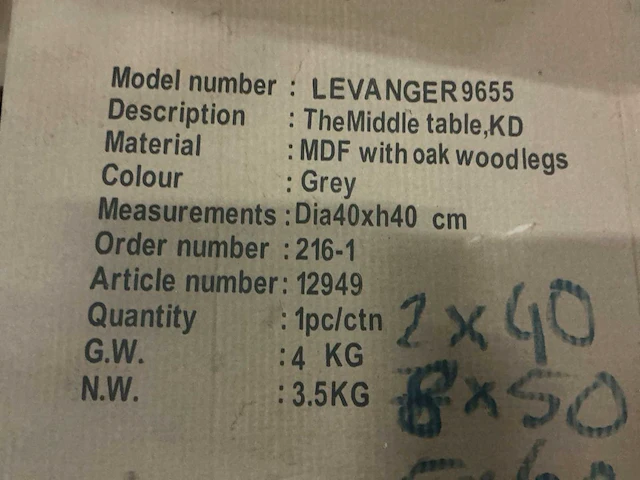 Levanger 9655 bijzettafel divers (15x) - afbeelding 4 van  5