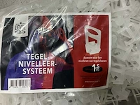 Level clips tegel nivelleersysteem 1,5mm (52x) - afbeelding 3 van  5