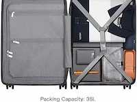 Level8 trolley 57 cm, 35l, zwart - afbeelding 3 van  3