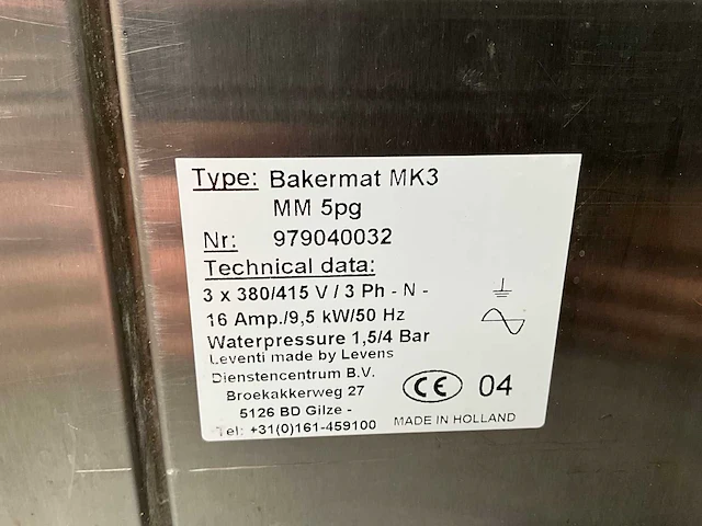 Leventi bakermat mastermind mk3 bakkerijoven - afbeelding 6 van  6