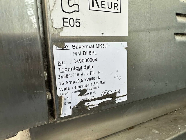 Leventi bakermat mk3 bakkerijoven - afbeelding 5 van  6