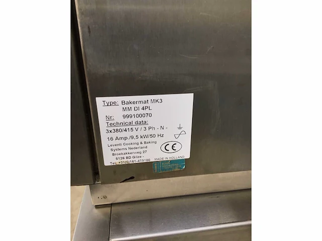 Leventi bakermat mk3 bakkerijoven - afbeelding 3 van  8