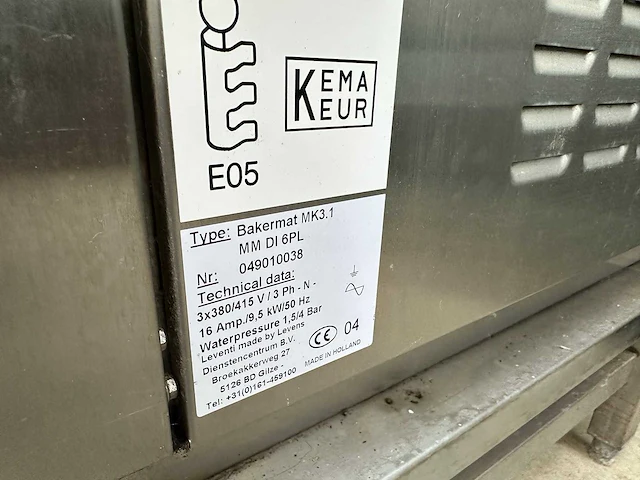 Leventi bakermat mk3 duplo bakkerijoven - afbeelding 7 van  11