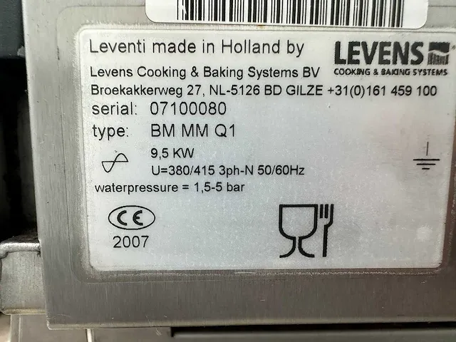 Leventi bakermat mm quadro 4 bakkerijoven - afbeelding 6 van  7