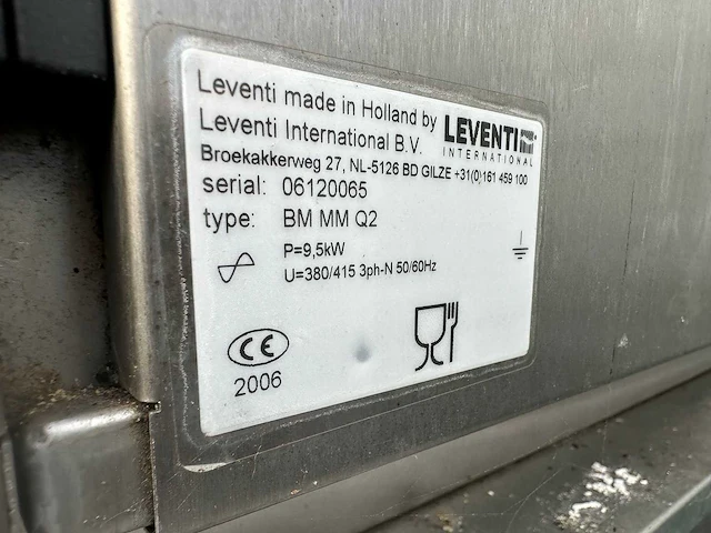 Leventi bakermat q2 duplo bakkerijoven - afbeelding 6 van  6