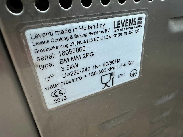 Leventi junior bakermat 2pl bakkerijoven (2x) - afbeelding 4 van  6