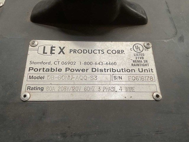 Lex products corp. db-60nu-aqq-s3 power distribution box - afbeelding 5 van  6