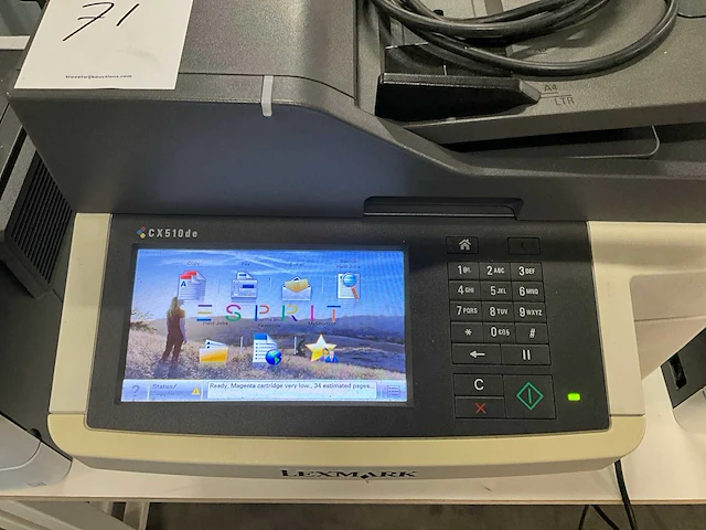 Lexmark cx510de kleuren laserprinter - afbeelding 2 van  3