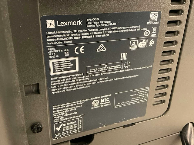 Lexmark cx922 a3 laserprinter - afbeelding 2 van  10