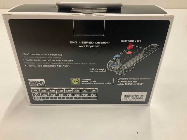 Lezyne superdrive 1800+ smart fietsverlichting - afbeelding 3 van  3