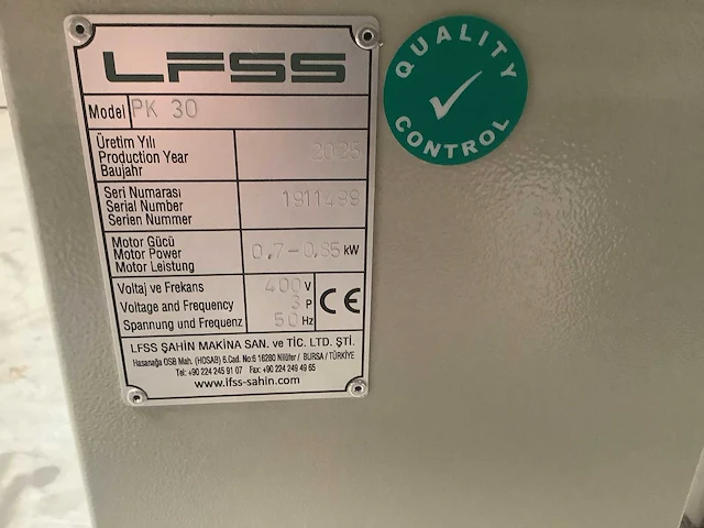 Lffs - 2025 - pk 30 - profielbuigmachine - afbeelding 4 van  5