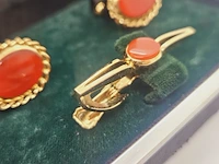 L'four goldplated manchet knopen + tie pin - afbeelding 5 van  7