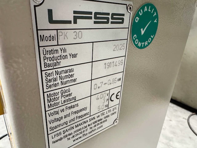 Lfss - 2025 - pk 30 - profielbuigmachine - afbeelding 6 van  6