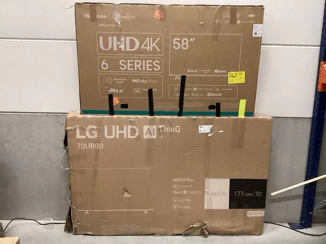 Lg - hisense - 70 - 58 inch - televisie (2x) - afbeelding 1 van  10