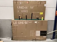 Lg - hisense - 70 - 58 inch - televisie (2x) - afbeelding 1 van  10