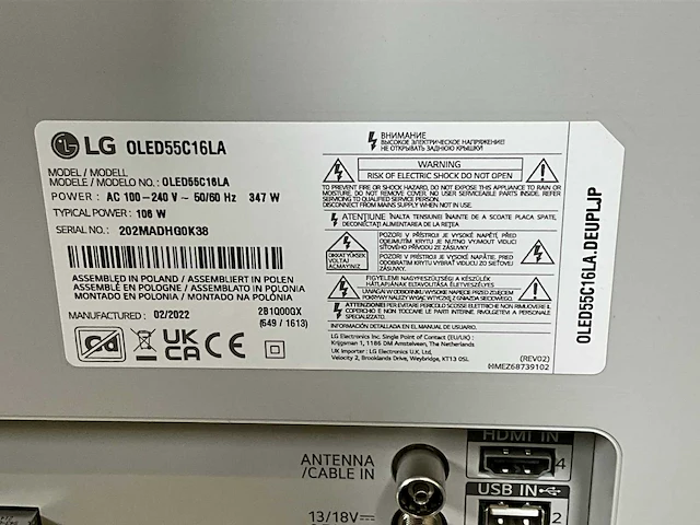 Lg - oled55c16la - television - afbeelding 6 van  6