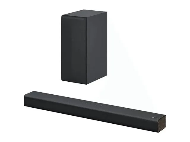 Lg - soundbar - ds40q - 300w - draadloos - zwart lg - afbeelding 2 van  5