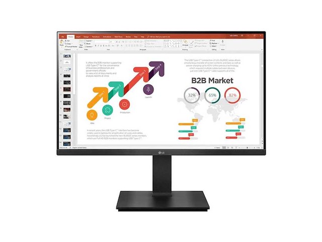 Lg 24bp450s computer monitor 60,5 cm (23.8) 1920 x 1080 pixels full hd zwart - afbeelding 1 van  2