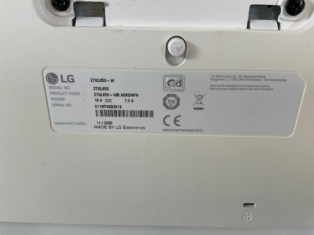 Lg (27ul850-w) 27”, 3840x2160 (uhd) ips monitor - afbeelding 6 van  6