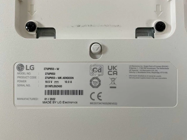 Lg (27up850-w) 27”, 3840x2160 (uhd) ips monitor - afbeelding 6 van  6