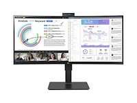 Lg 34bq77qc-b - qhd curved ultrawide monitor - usb-c 90w - rj45 - 34 inch - zwart - afbeelding 1 van  2