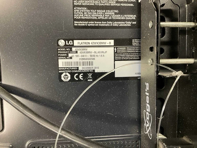 Lg 42wx30mw televisie - afbeelding 2 van  2