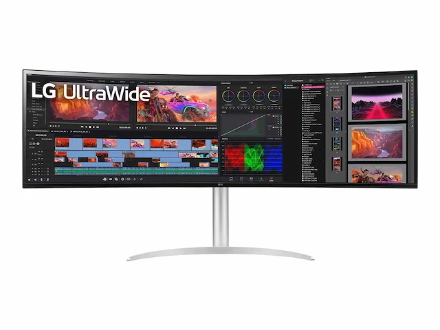 Lg 49wq95c ultrawide monitor curved 49’’ - afbeelding 1 van  3