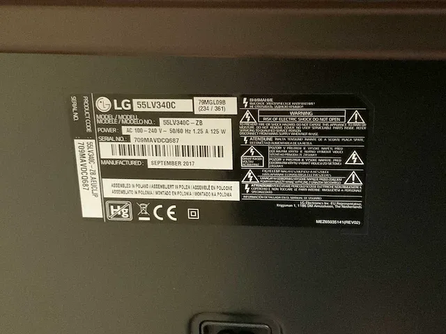 Lg 55lv340c smart televisie - afbeelding 5 van  5
