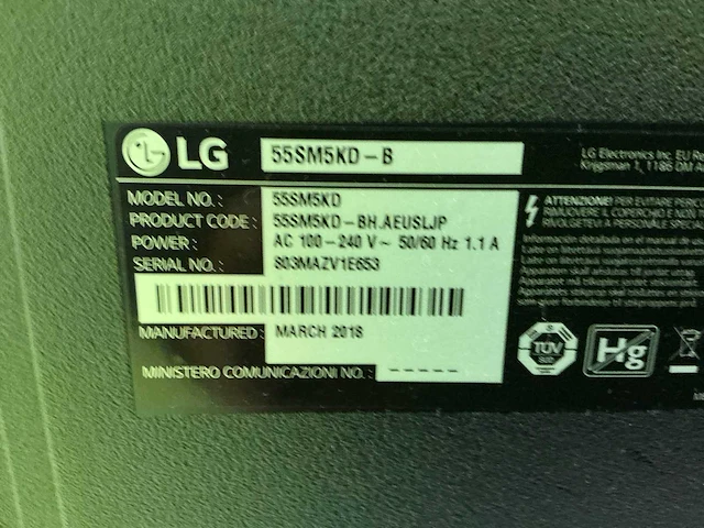 Lg 55sm5kd-b beeldscherm - afbeelding 3 van  9