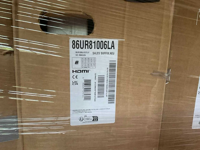 Lg 86 inch televisie (3x) - afbeelding 8 van  9