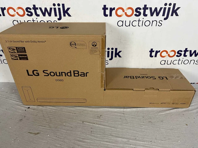 Lg ds60q soundbar met subwoofer - zwart - afbeelding 1 van  6