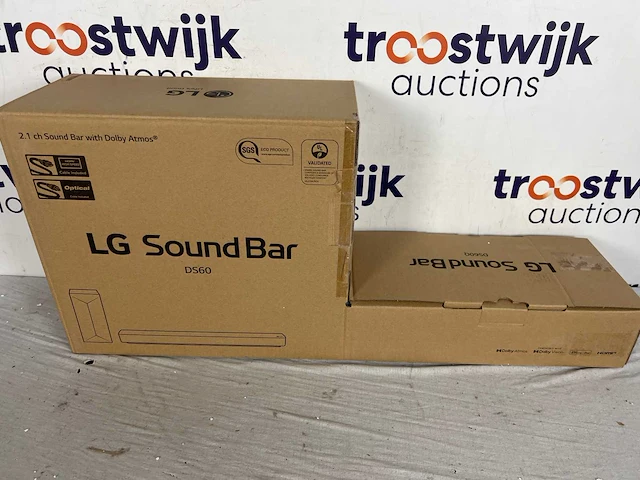 Lg ds60q soundbar met subwoofer - zwart - afbeelding 1 van  6
