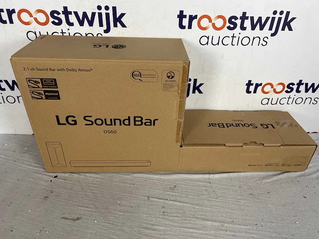 Lg ds60q soundbar met subwoofer - zwart - afbeelding 1 van  6