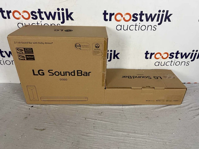Lg ds60q soundbar met subwoofer - zwart - afbeelding 1 van  6