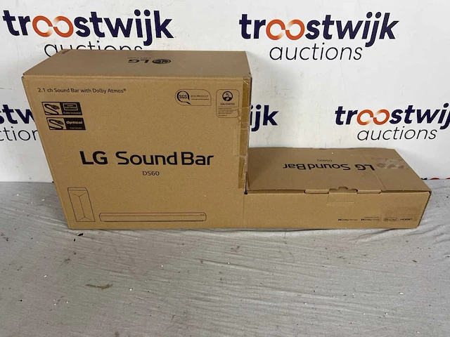 Lg ds60q soundbar met subwoofer - zwart - afbeelding 1 van  6