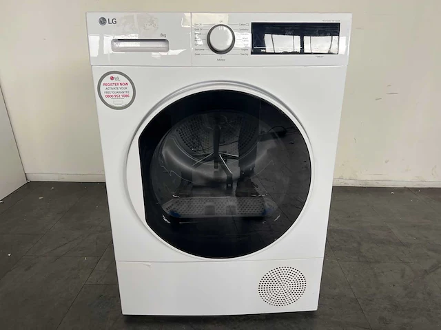 Lg fdt208w wasdroger vrijstaand voorbelading 8 kg a++ wit - afbeelding 9 van  21