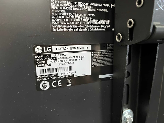 Lg flatron - 47" monitor met verrijdbaar statief - afbeelding 5 van  14