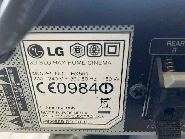 Lg hx551 dvd blu-ray home-cinema - afbeelding 7 van  7