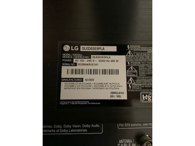 Lg oled televisie - afbeelding 4 van  5