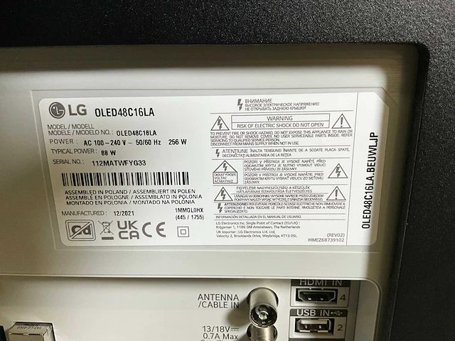 Lg oled48c16la televisie met soundbar - afbeelding 6 van  6