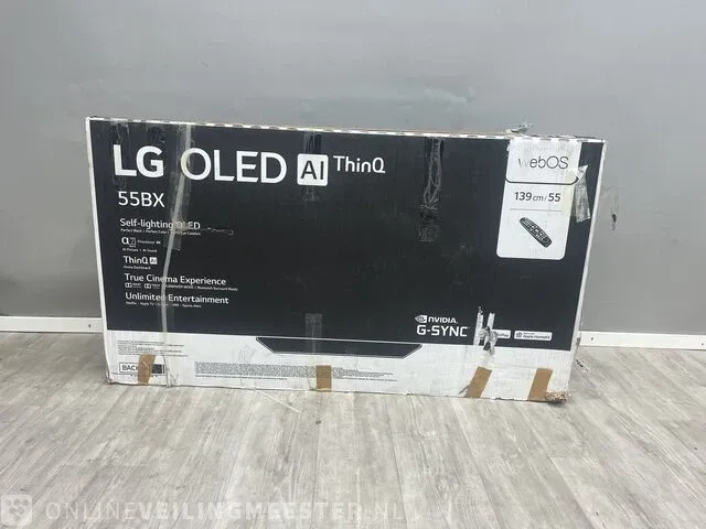 Lg oled55bx9lb oled-televisie, 139 cm (55 inch) (4k, 100 hz, smart tv energieklasse a lg - afbeelding 1 van  3