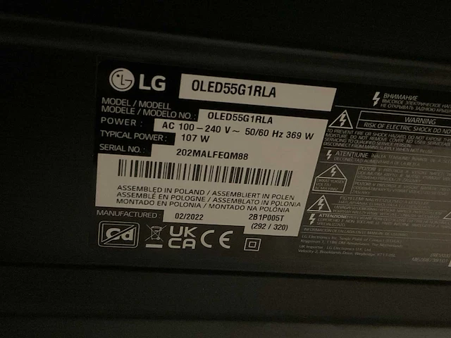 Lg oled55g1rla 55” uhd 4k televisie - afbeelding 4 van  5