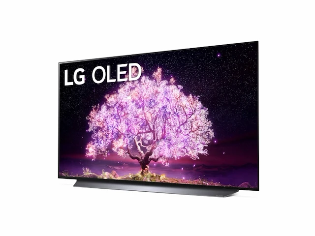 Lg tv c1 oled48c17lb 48 inch 4k 2021 buitenlands model zwart - afbeelding 1 van  5
