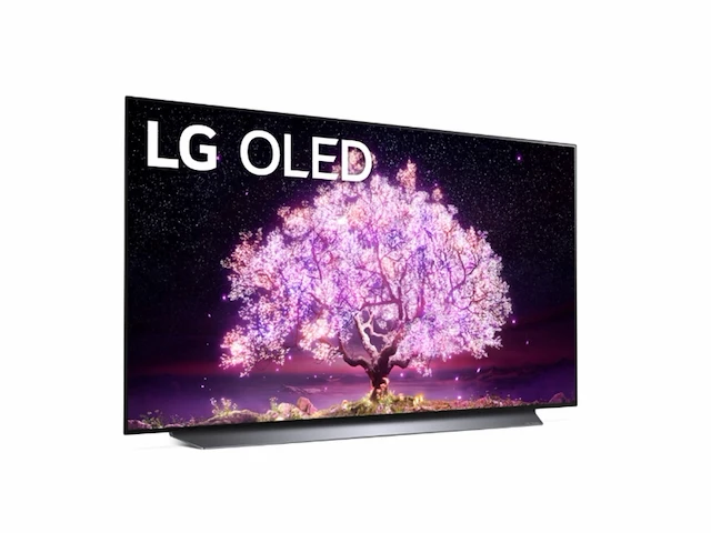 Lg tv c1 oled48c17lb 48 inch 4k 2021 buitenlands model zwart - afbeelding 4 van  5