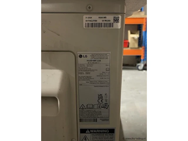Lg warmtepomp model hu061mr u20 - afbeelding 3 van  4