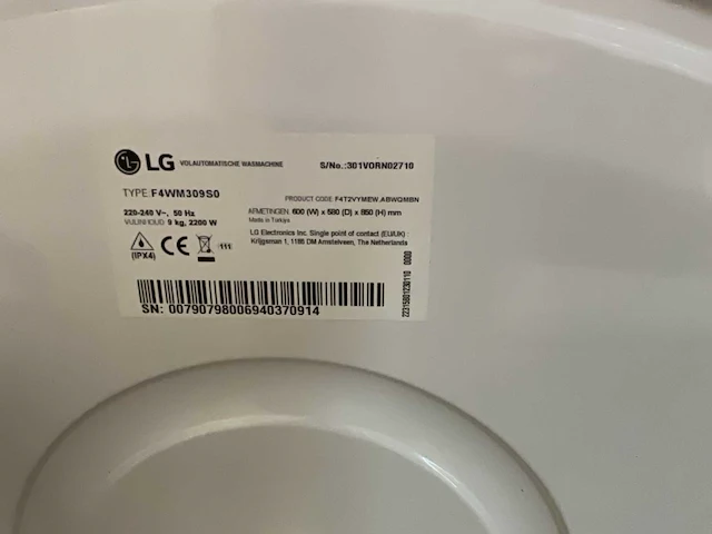 Lg wasmachine & droger (2x) - afbeelding 12 van  13