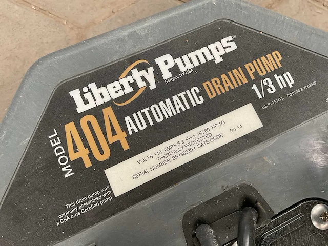 Liberty pumps 404 automatic drain pump - afbeelding 5 van  5